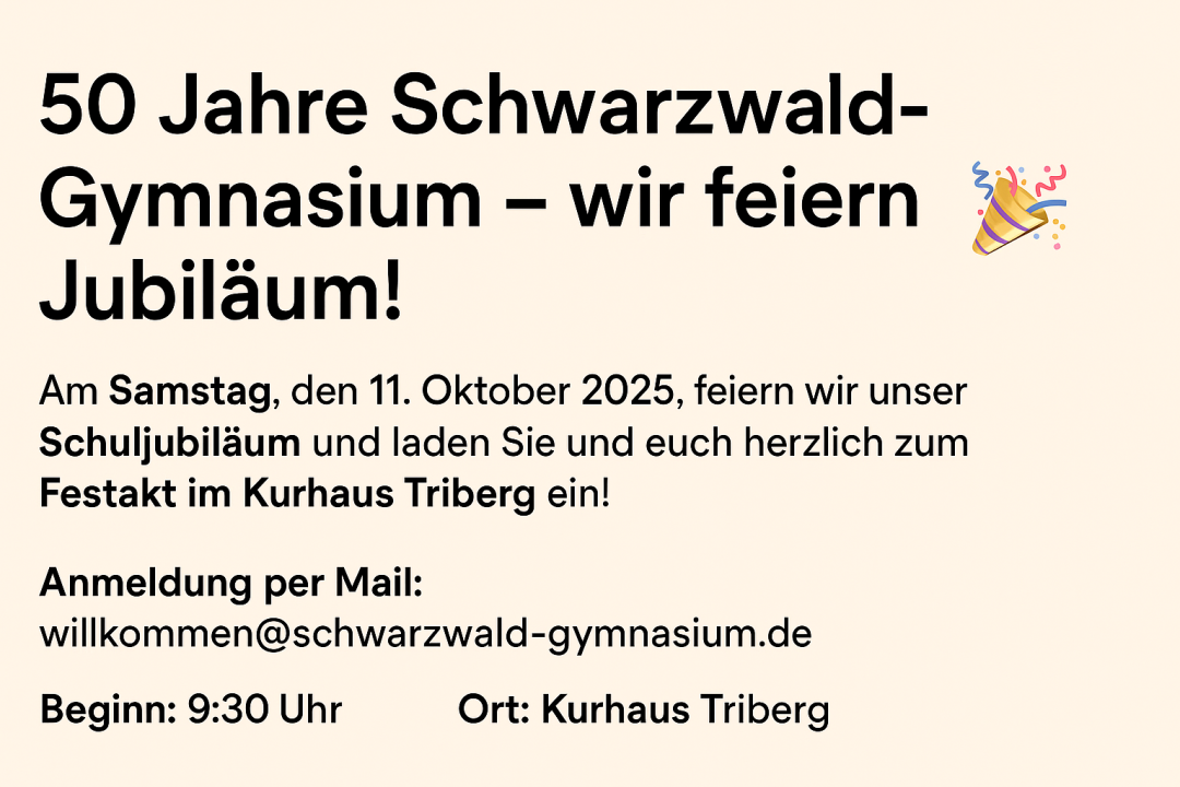Die sechs neuen Kolleginnen und Kollegen stehen vor der Treppe des Schwarzwald-Gymnasiums